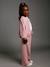 Wide-leg joggers for girls old rose 