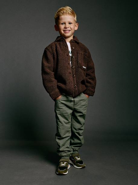 Sherpa Shirt for Boys ecru+hazel 