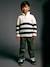 Wide-leg trousers for boys khaki+night blue 