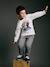 Long-sleeved T-shirt for boys sage green+white 
