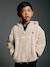 Hooded fleece sweatshirt for boys white 