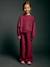 Sweatshirt and joggers set for girls plum 