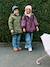 Hooded Parka with Faux Fur Lining for Girls black+camel+dark green+dusky pink+navy blue+plum 