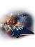 Stingray night light soft toy by Dodo Dreamer blue 