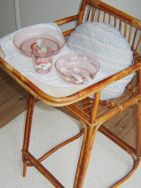Glitter dinner set KONGES SLOJD blue+rose 