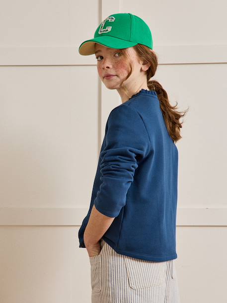 Fleece cardigan by CYRILLUS navy blue 