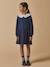 Dress with XL collar by CYRILLUS navy blue 