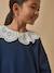 Dress with XL collar by CYRILLUS navy blue 