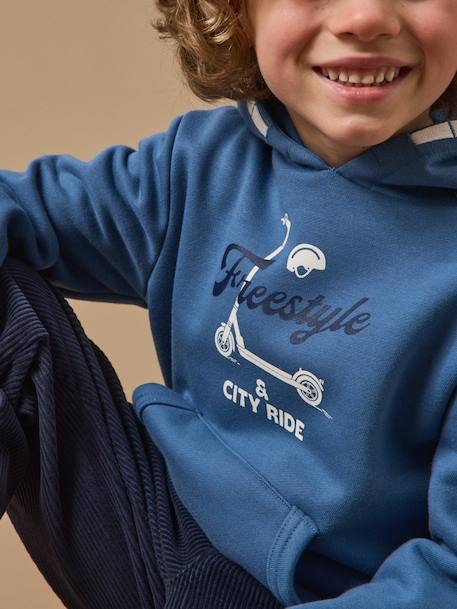 Hooded sweatshirt by CYRILLUS blue 