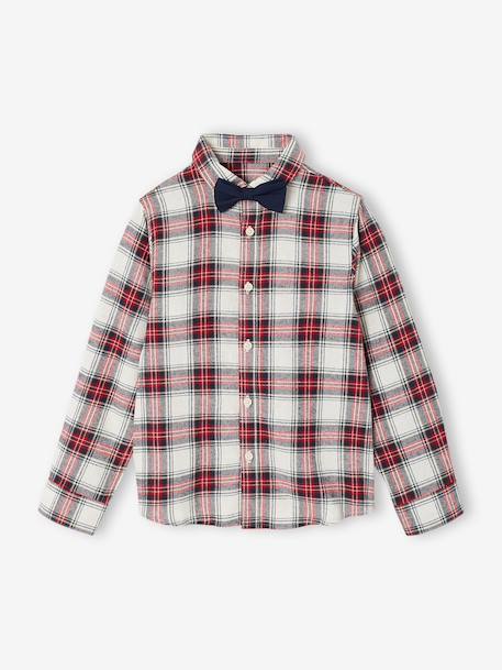 Shirt with bow tie for boys ecru 