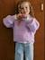 Loose-fit jumper for girls violet 