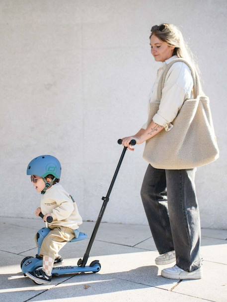 Push and go evolving scooter beige+blue 