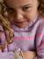 Loose-fit jumper for girls violet 