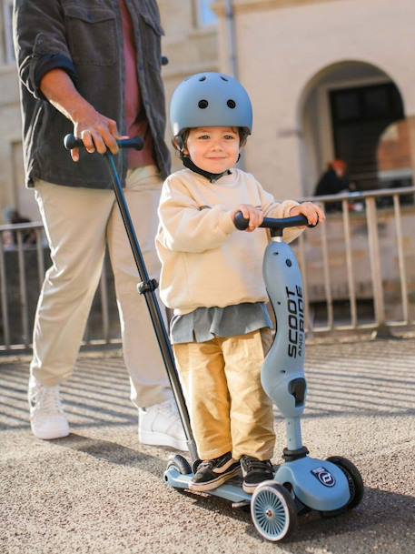 Push and go evolving scooter beige+blue 