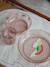 Glitter dinner set KONGES SLOJD blue+rose 