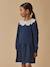Dress with XL collar by CYRILLUS navy blue 