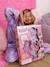 Gloways flower 4-tier make-up gift set rose 