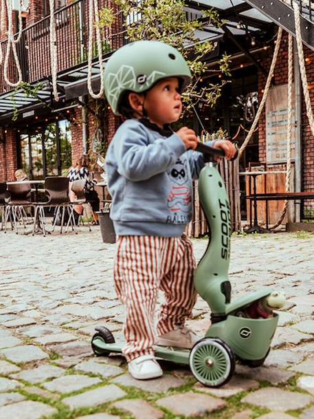 Highwaykick 1 convertible scooter beige+green 