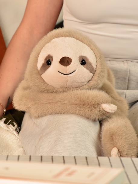 Weighted sloth soft toy by Podcool beige 