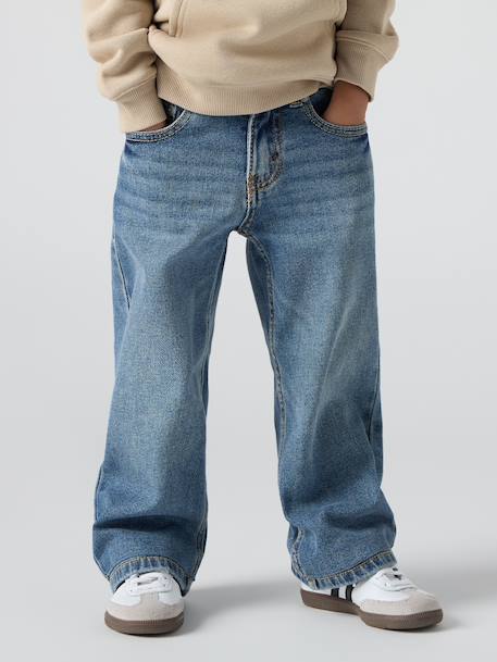 Relaxed straight jeans 555 by LEVI'S bleached denim 
