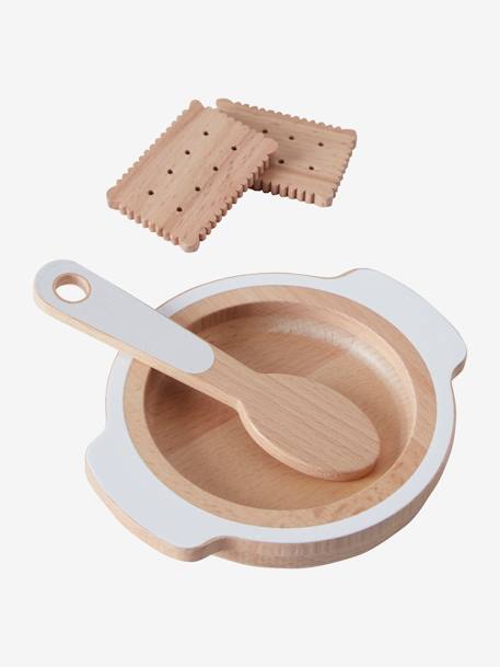 Set of Wooden Mealtime Accessories for Dolls - FSC®100% Certified Wood/White 
