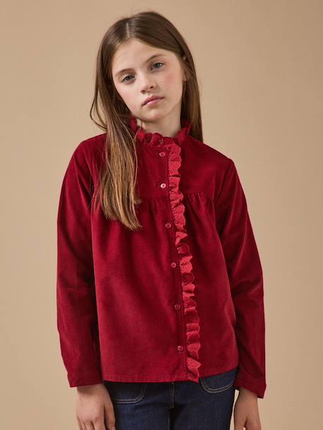 Long-sleeved shirt by CYRILLUS red 