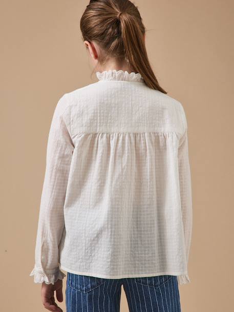 Long-sleeved blouse by CYRILLUS ecru 