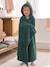 Hooded cotton towel English green 