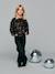 Sequin sweatshirt for girls chocolate 