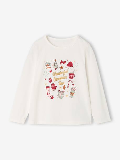 3-piece nightwear set for girls ecru 
