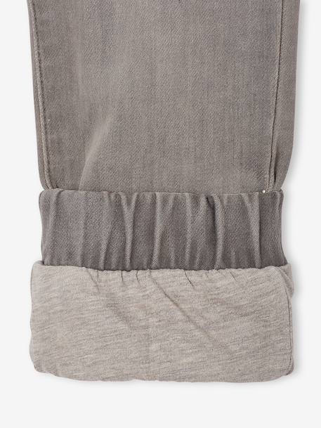 Denim joggers for boys light grey denim 