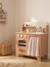 Wooden kitchen with FSC100® wooden accessories caramel+ecru+rose+sage green 