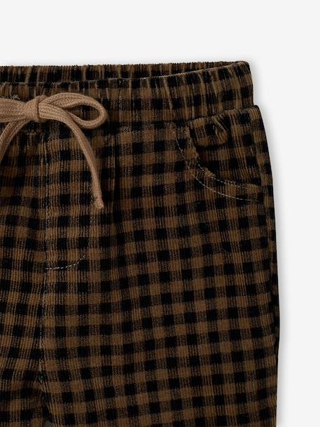 Corduroy trousers for baby boys anthracite 