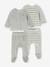 Pack of 2 newborn long-sleeved pyjamas sage green 
