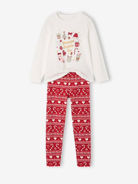 3-piece nightwear set for girls ecru 