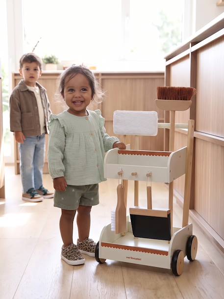 Wooden Cleaning Trolley - Wood FSC® Certified ecru 
