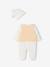 Newborn sleepsuit, cardigan and hat set for baby girls ecru 