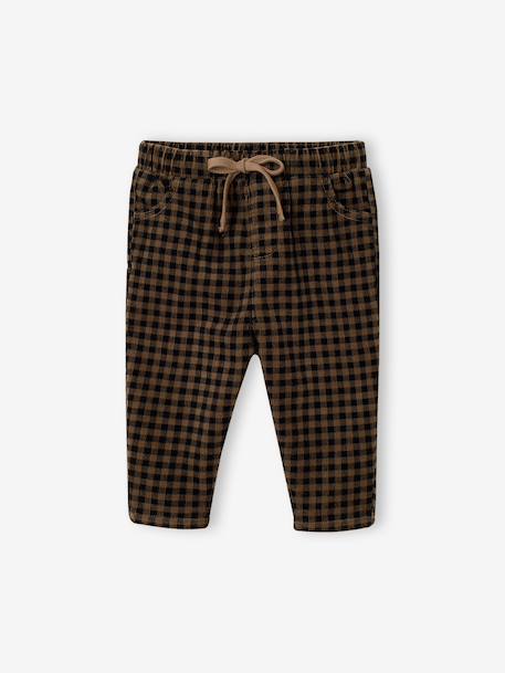 Corduroy trousers for baby boys anthracite 