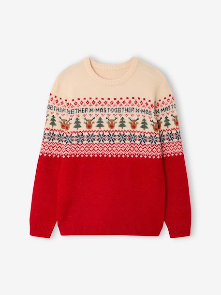 Women's Christmas jumper Family capsule red 