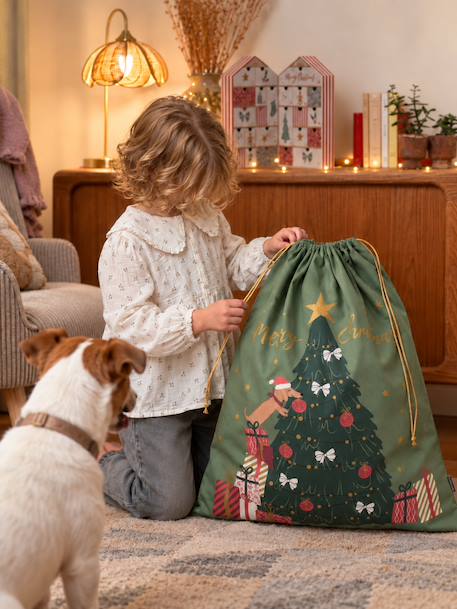Christmas gift sack green 