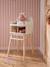 FSC® scalloped wooden doll's high chair white 