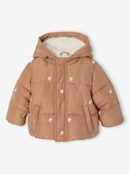 Baby-Hooded puffer jacket for baby girls