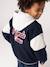 Teddy jacket with detachable hood for boys navy blue 