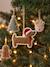 Pack of 10 felt tree decorations red 