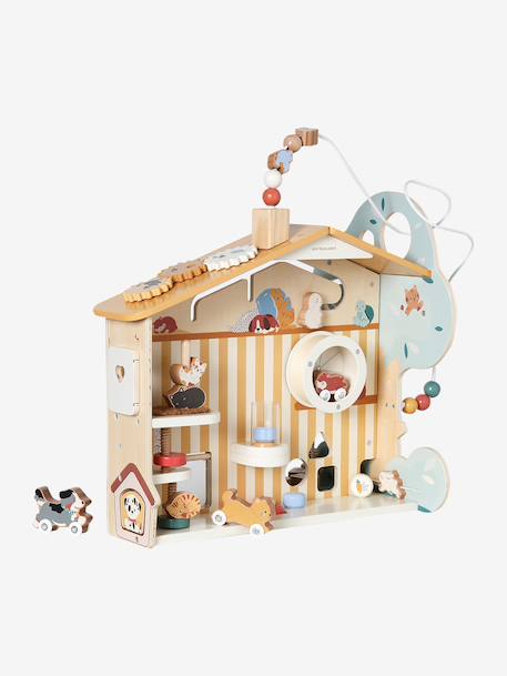 FSC 100% wooden multi-activity house ecru 
