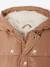 Hooded puffer jacket for baby girls hazel+night blue 