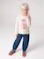 Long-sleeved T-shirt for girls ecru 