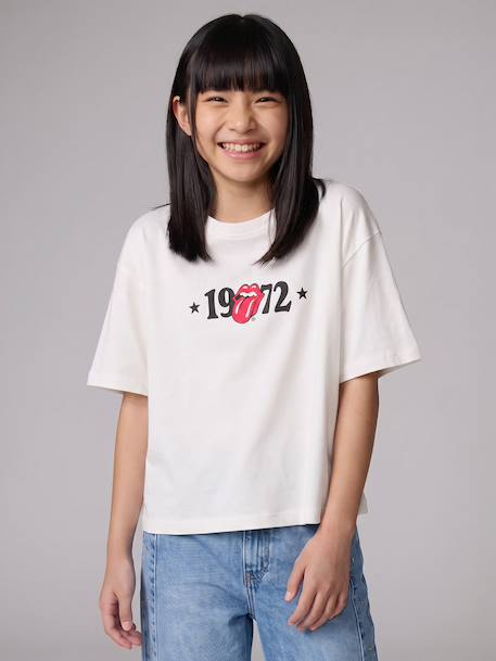 ROLLING STONES T-shirt for girls ecru 