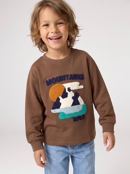Long-sleeved T-shirt for boys hazel+navy blue 