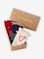Pack of 3 Christmas socks for girls red 